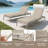 Outdoor Chaise Lounge Cushions Set Of 2 With Hook & Loop Fasteners, Tri-fold Replacement Cushions For Patio Furniture, Water Resistant-154098758