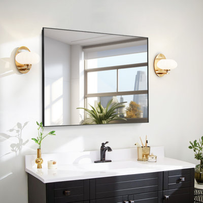 Miroir de salle de bain à DEL avec rétro-éclairage, multifonction, cendres
