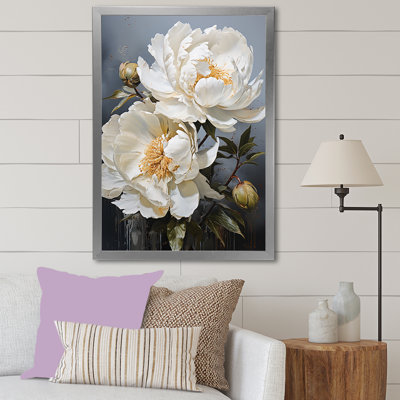 Beige Whispers Of Peony IV sur impression sur toile
