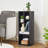 4-Cube Black Bookcase, Small Storage Cabinet with Open Shelves (Set of 2)-738449390