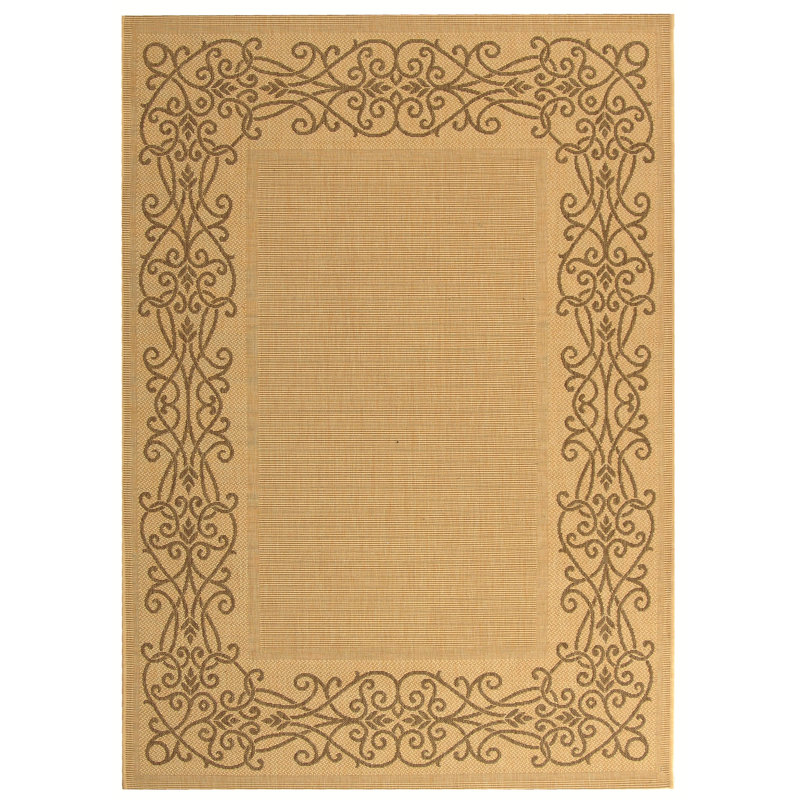 Herefordshire Performance Oriental Indoor/Outdoor Area Rug, Rectangle 6'7" x 9'6"