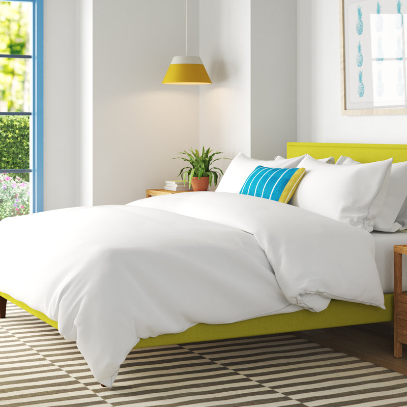 Cotton Duvet Cover with Pillowcases Included, Double Duvet Cover + 2 Pillowcases, Navy Blue