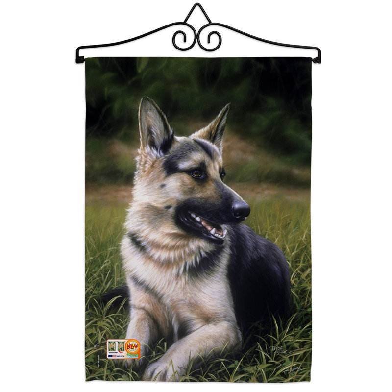 Double Sided 18.5'' H x 13'' W Polyester Animal Flag Set