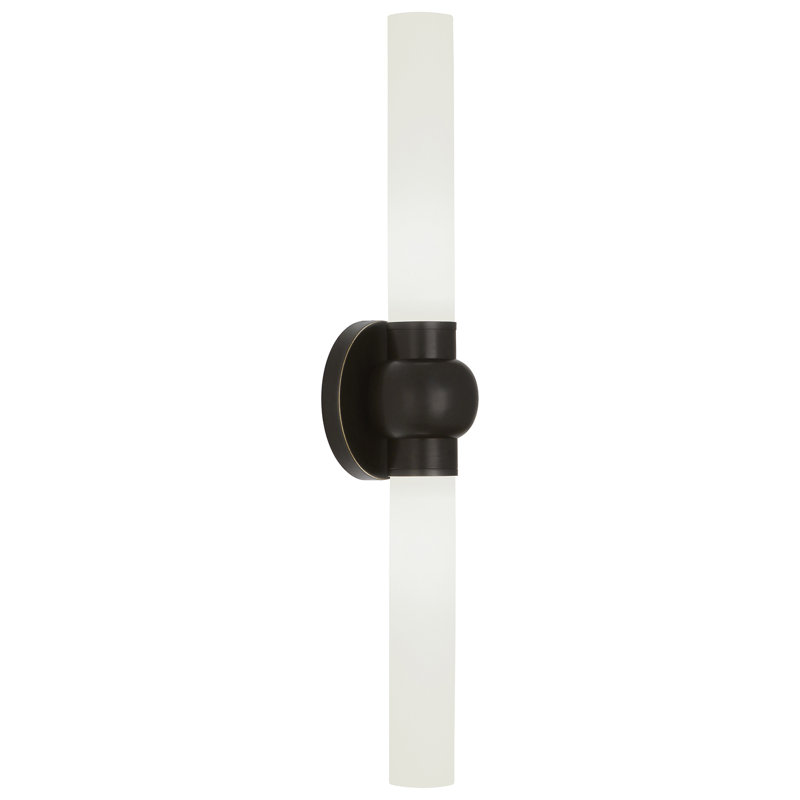 Daphne Glass LED Flush Mounted Sconce, Deep Patina Bronze