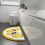Yellow Lemon Slice Semi Circle Rug 