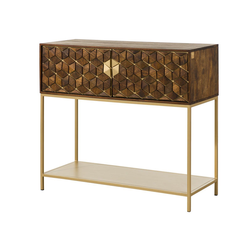 122cm Mini Bar, Oiled brown