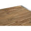 Bucyrus Teak Solid Wood Top Metal Base Dining Table