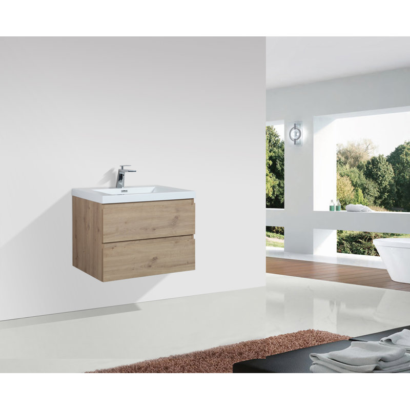 Latoina 29.5" Wall-Mounted Single Bathroom Vanity Set