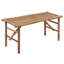 O'Donohue Solid Wood Bamboo Outdoor Bench-433525660