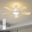 Ventilateur de plafond de 46 pouces avec lumière et télécommande à intensité variable Ayan-106907617