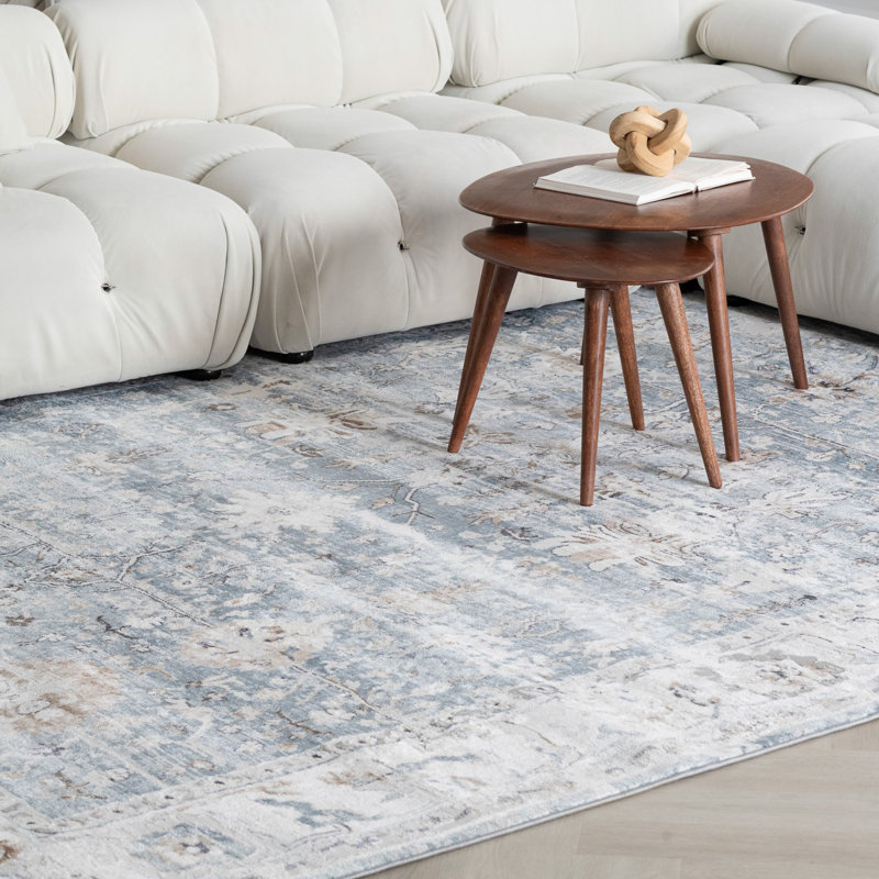 Tapis d'intérieur à motif de tapis scandinave d'intérieur Branch Branch Aneko, Rectangle 3 pi 11 po x 5 pi 7 po