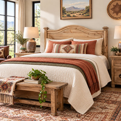High Desert Honey Solid Wood Headboard