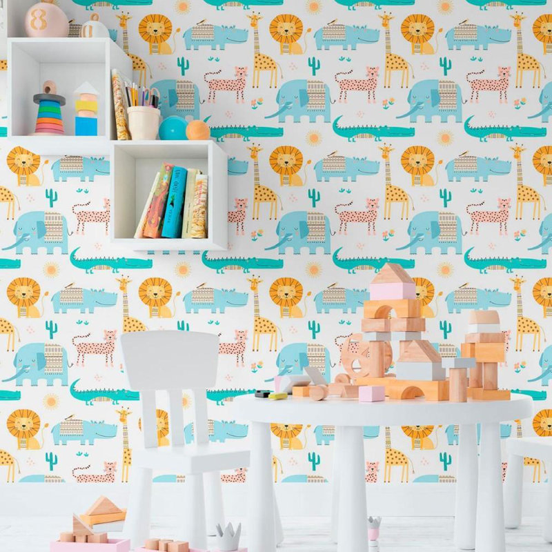 Rouleau de papier peint adhésif lisse L 126 po x l 24 po Pippa