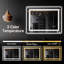 Smart Led Bathroom Mirror, Dimmable, 3000K - 6000K Colour Temperature, Fog Function, Components To Adjust Brightness, 3 Temperatures, Feature, Wall Switch Control-938493560