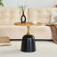 Table basse 23,6 pouces, table d'appoint circulaire, table de salon en métal-1473557269