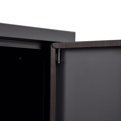 Armoire de rangement en métal avec portes verrouillables et tablette réglable, armoire de rangement pliante, armoire de rangement pliante pour bureau à domicile, école, garage, noir