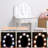 Kids Vanity with Lighted Mirror, Little Girls Vanity Table & Stool, Kids Makeup with Tri-Fold Mirror, Drawer & Storage Grid for 3-9 Yrs Girls-10329349