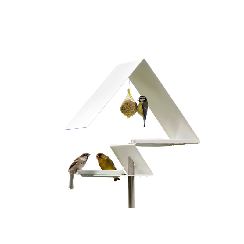 Metal Pole Decorative Bird Feeder