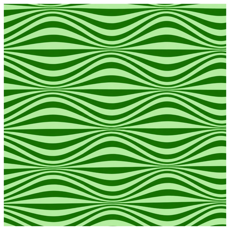 Couvertures Green Wavy Lines, L 50 po x H 60 po