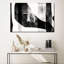 Encre noire abstraite sur toile-102346971