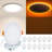 6in Color Adjustable LED Recessed Downlight with Night Light 6 Pack