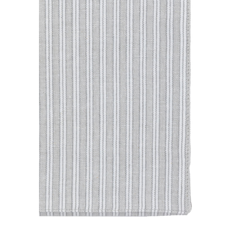 Woven Striped Table Runner Grey 360X1800mm