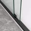 Porte de douche coulissante double 44-48 "x72" en aluminium