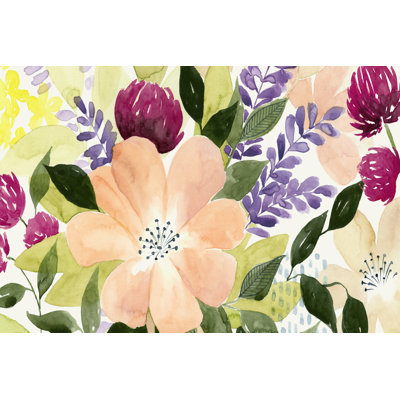 Vivid Blooming I by Grace Popp - Wrapped Canvas Painting