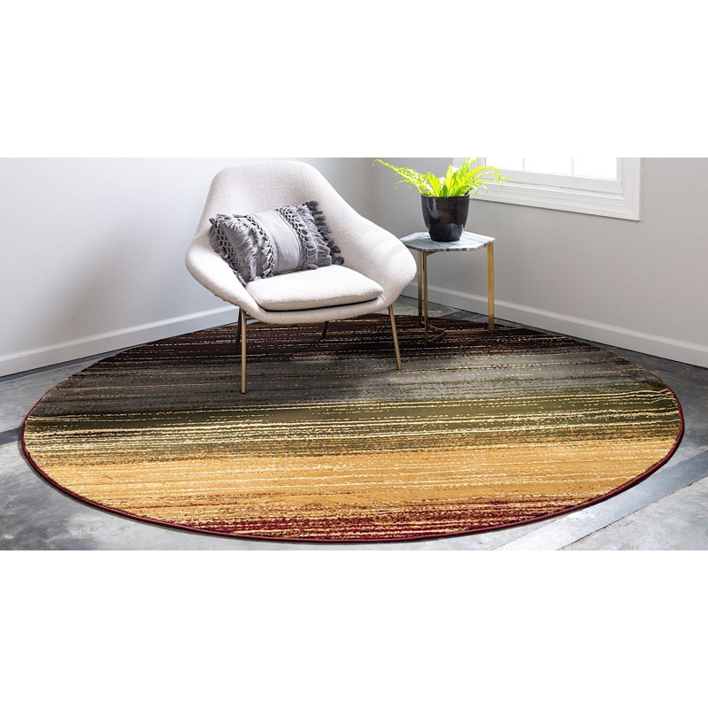 Tapis contemporain Arabica à rayures épaisses