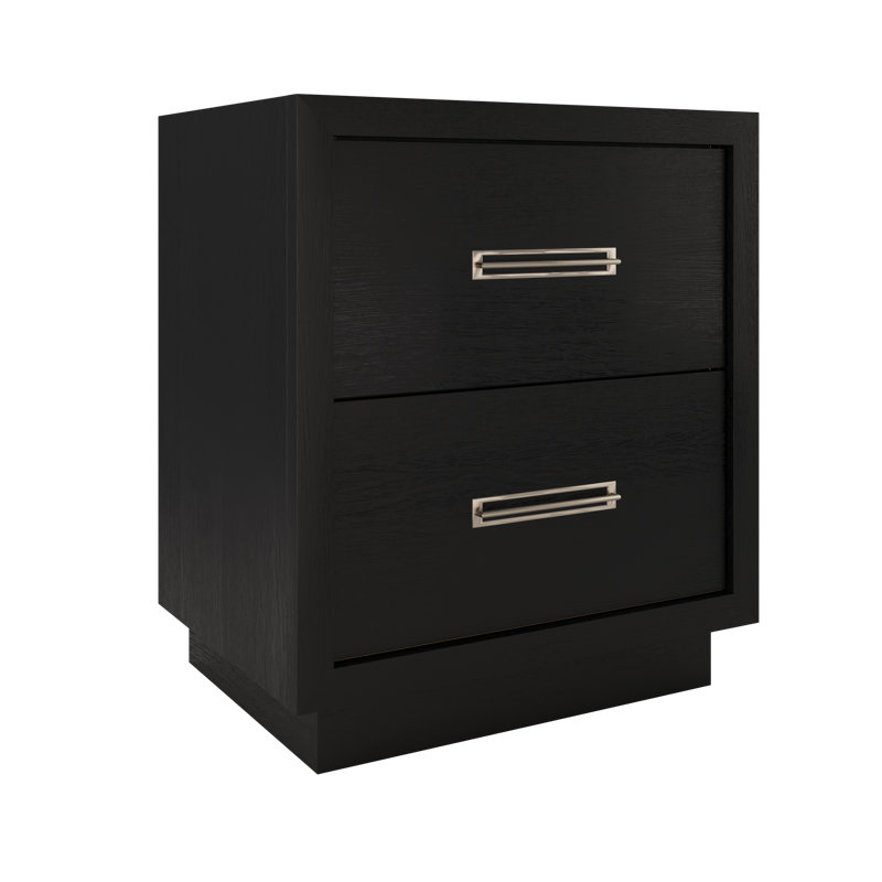 Avalon Two-Drawer Single Bath Vanity, 30", Classic Black, Satin Nickel