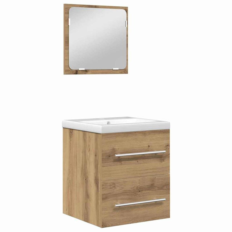 Bathroom Furniture Suite, Black Oak