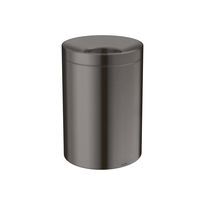 Universal Circular 1.32 Gallons Kitchen Trash Can, Brushed Black Chrome