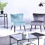 Philip Velvet Slipper Chair-32132640
