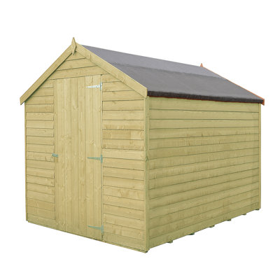 6 ft. W x 8 ft. D Overlap Apex Wooden Shed