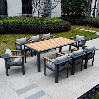 Patio Dining Set with Rectangular Table