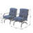 3-Piece Outdoor Patio Rocking Set with Cushioned Chairs and Side Table-11715723