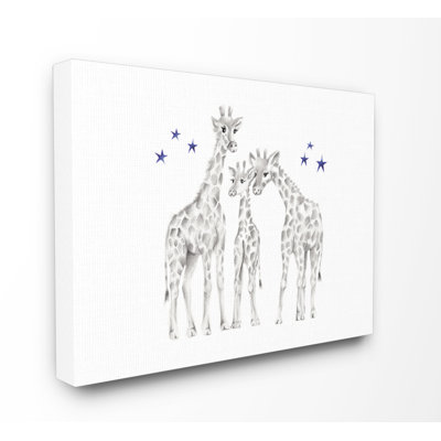 Girafe, graphite, dessin sur toile