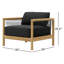 Reel Collection Outdoor Teak Lounge Chair-112412810