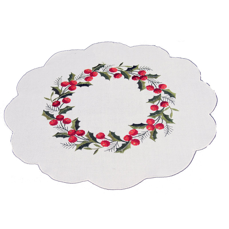 Napperon en forme de Noël à motif de Noël