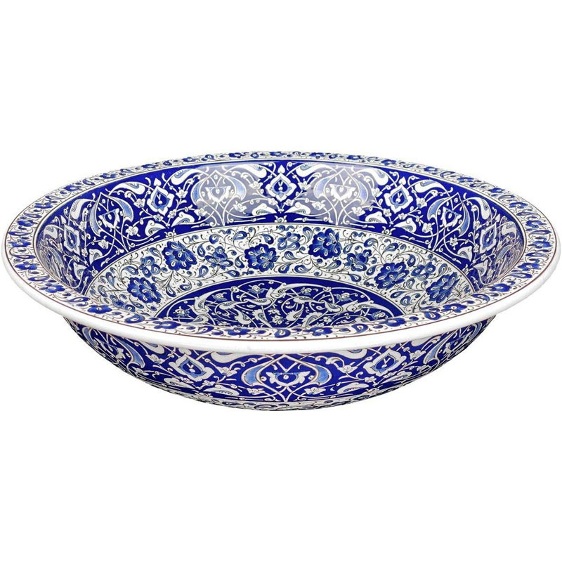 Langley Street 400mm L x 400mm W Ceramic Circular Sink