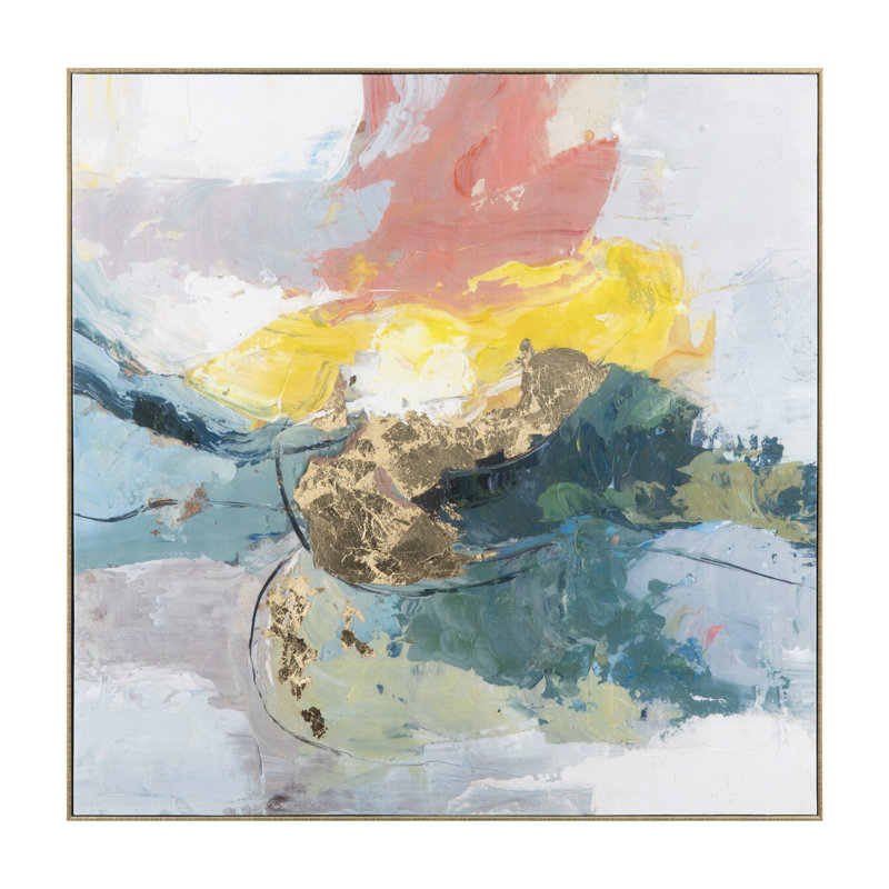 Siena Abstract Framed Canvas Wall Art