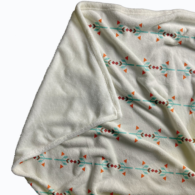Happy Hippy Fleece Throw Blanket, 30" W x 40" L, 1.75, Blue