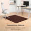 Tapis de chaise standard en bambou épais de 12 mm d'épaisseur - antidérapant, rectangulaire, idéal pour les planchers de bois franc-19587071-35101234-15633712