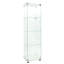 Vitrine en verre blanc avec 4 tablettes - pour une vitrine d'exposition