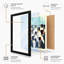 Penguin Cityscape Geometric - Framed Print-1465233896-1465233899