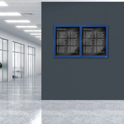 Tableau d'affichage mural fermé pour armoire d'annuaire