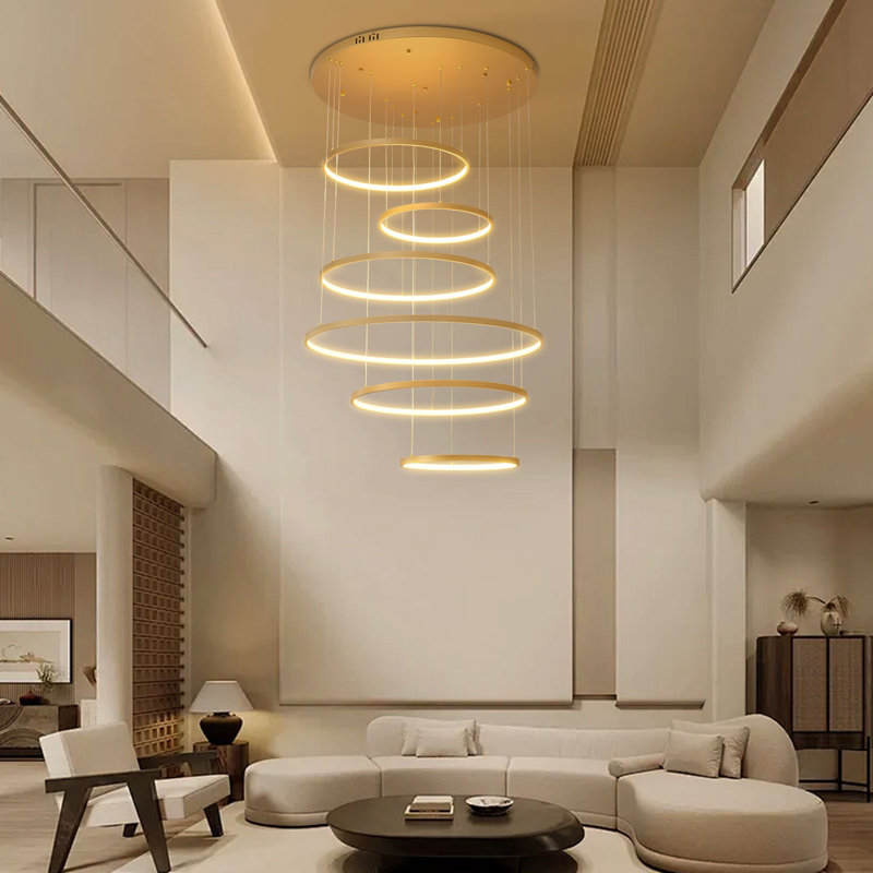 Arlotta 6 - Light Gold LED Cluster Pendant