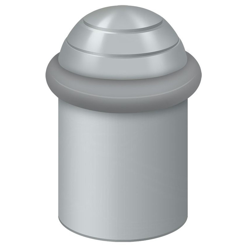 Kick Stop, Brushed Nickel, 1.625" H x 1.375" W x 1.375" D