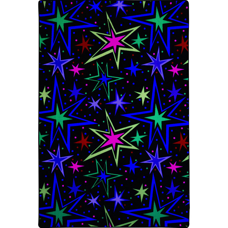 Kapow Fluorescent Area Rug, Rectangle 6' x 9'