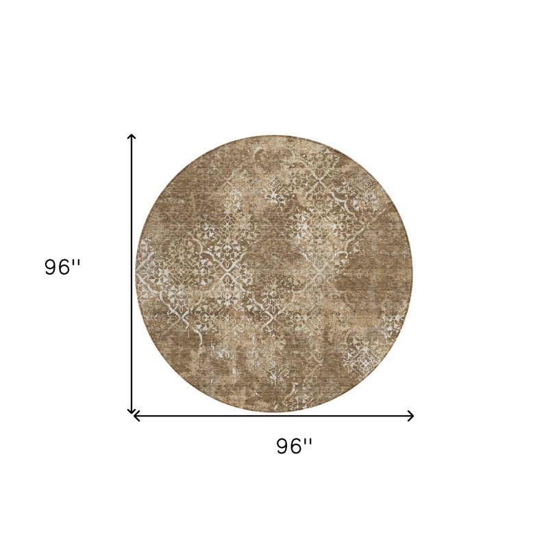 Tapis rond 8 po
